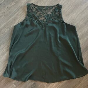 Torrid Green Relaxed Lace Camisole